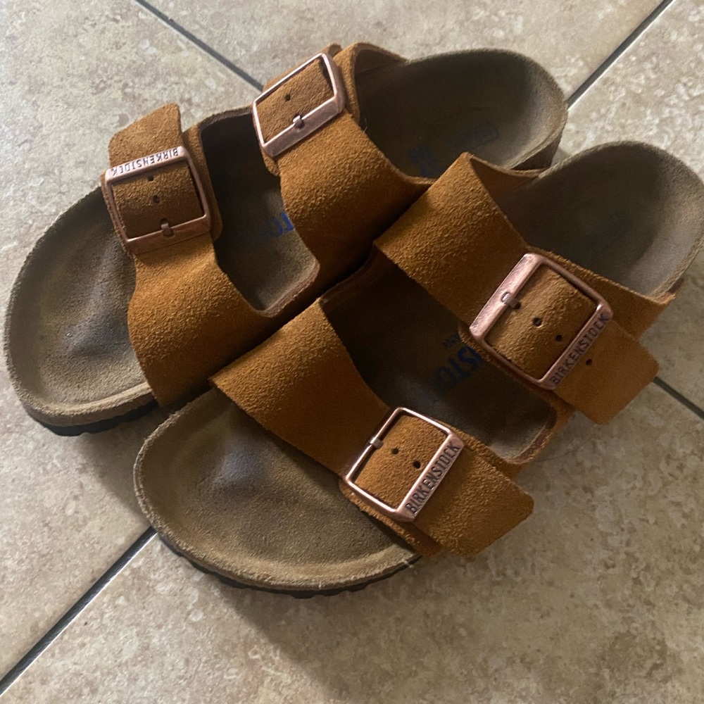 Birkenstock Arizona Softbed Suede Sandal